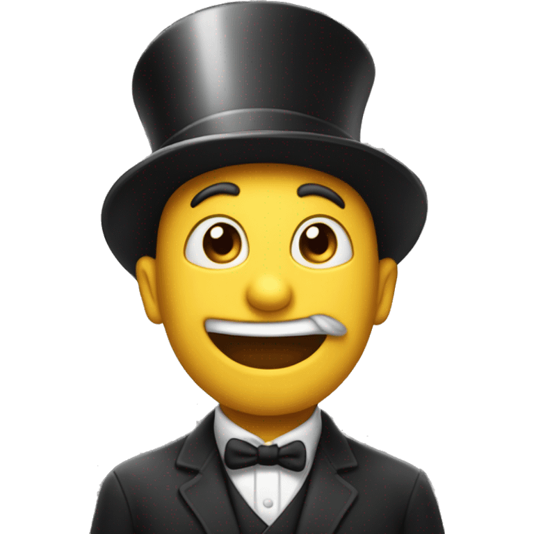 ￼:-)  with top hat￼ emoji