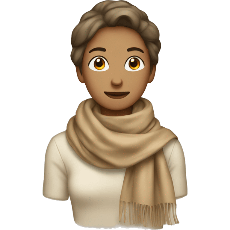 Beige scarf emoji