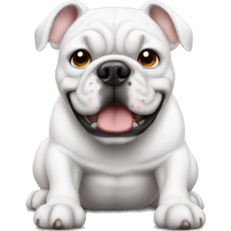 white Bulldog emoji