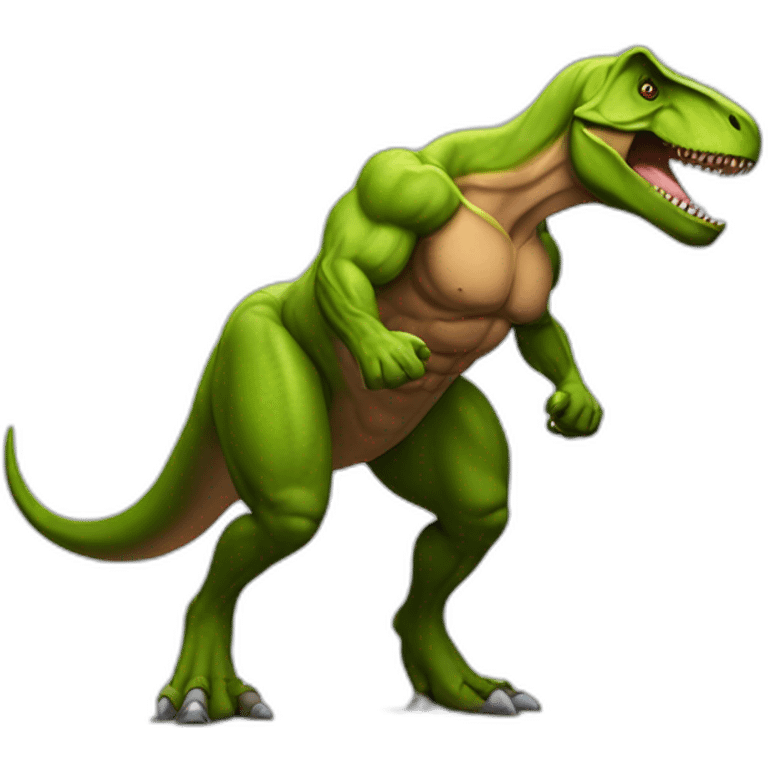 T-rex Bodybuilder emoji