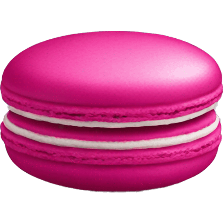 Realistic magenta macaroon emoji