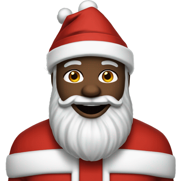 Black Santa Claus emoji