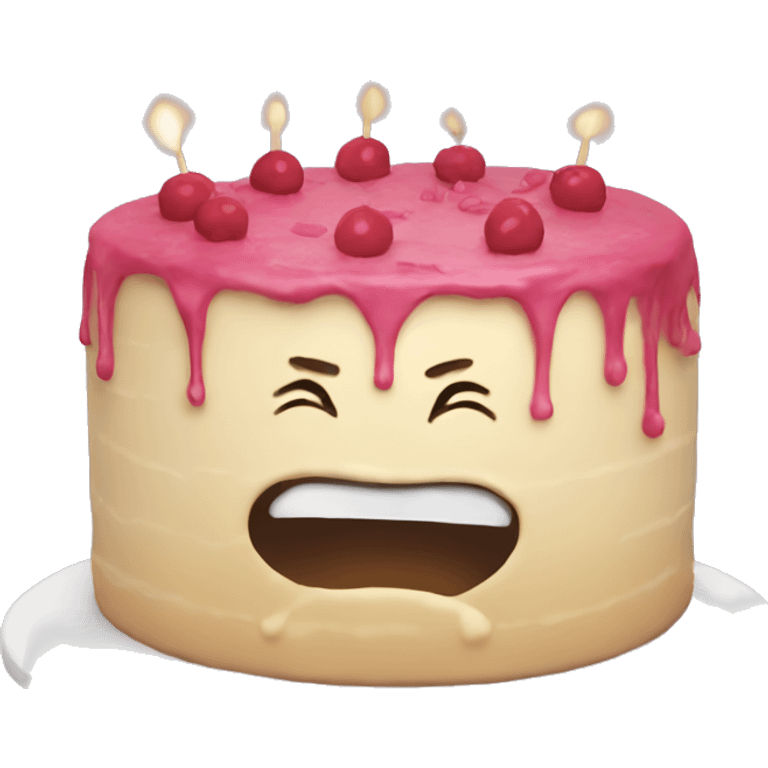 Rude cake funny  emoji