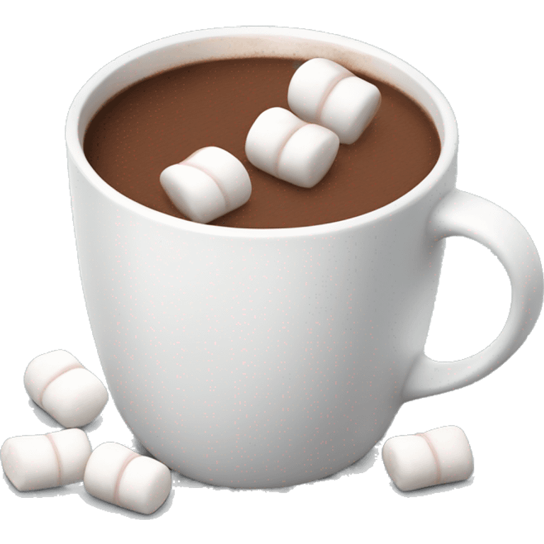 Hot chocolate with marshmallows  emoji