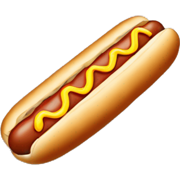 Hot dog on sidewalk emoji