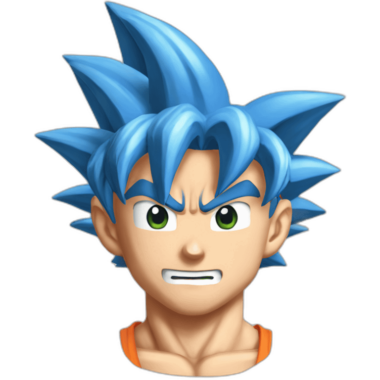 Goku ss bleu emoji