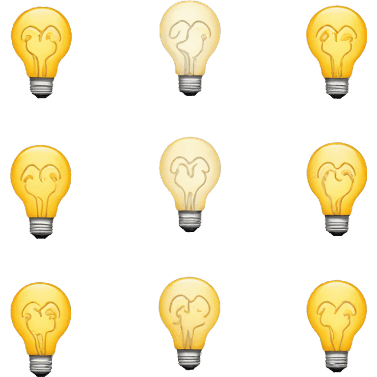 the human brain shaped idea lightbulb emoji