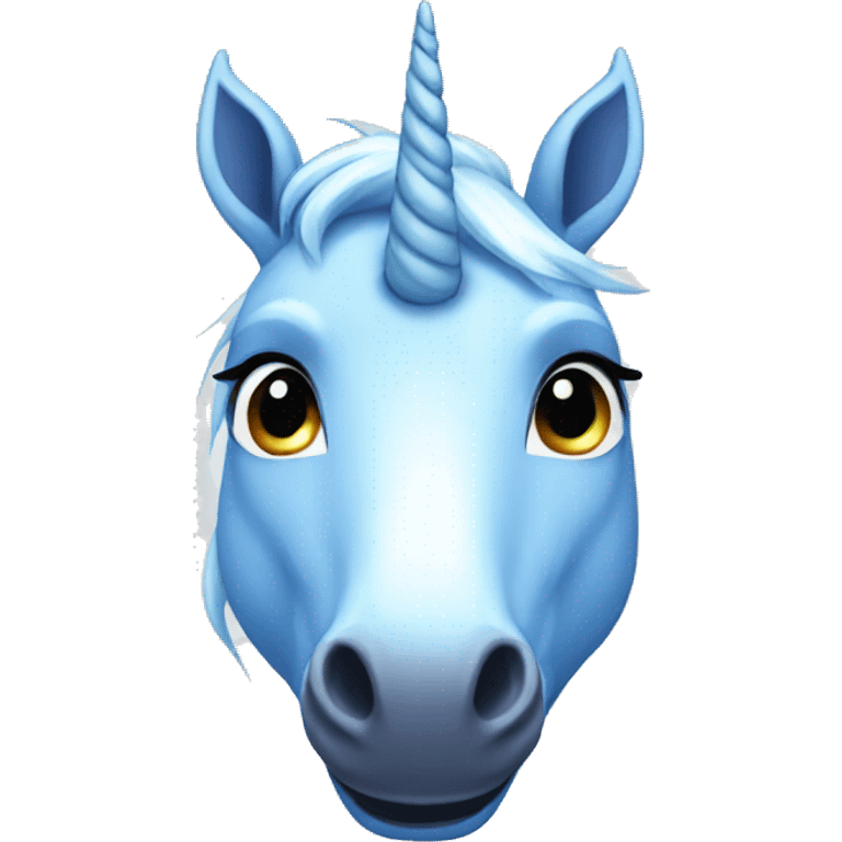 unicorn blue emoji