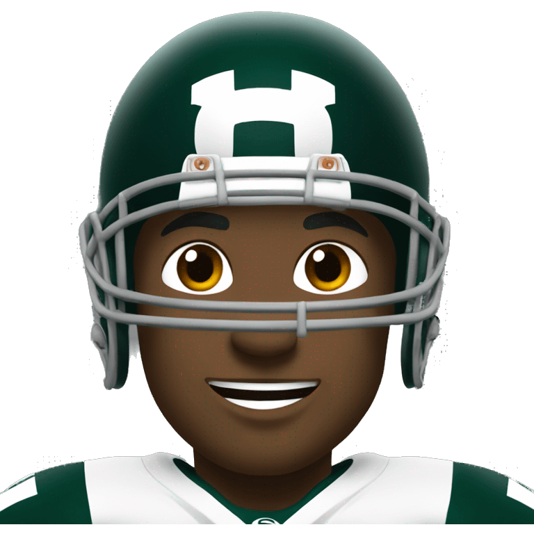 Michigan State University football player emoji