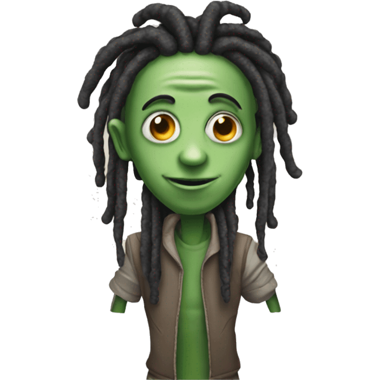 Alien with dreads emoji