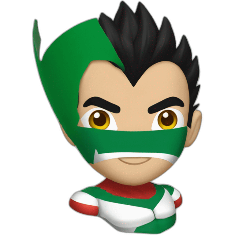 vegeta with an algerian flag emoji