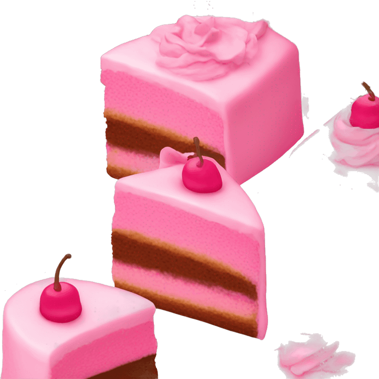 Pink cake emoji