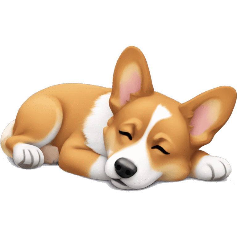 Corgi laying down emoji