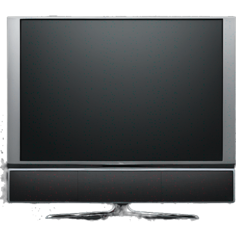 modern oled smarttv, black screen emoji