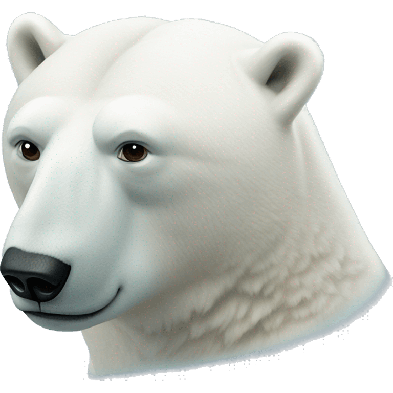 Polar bear thinking  emoji