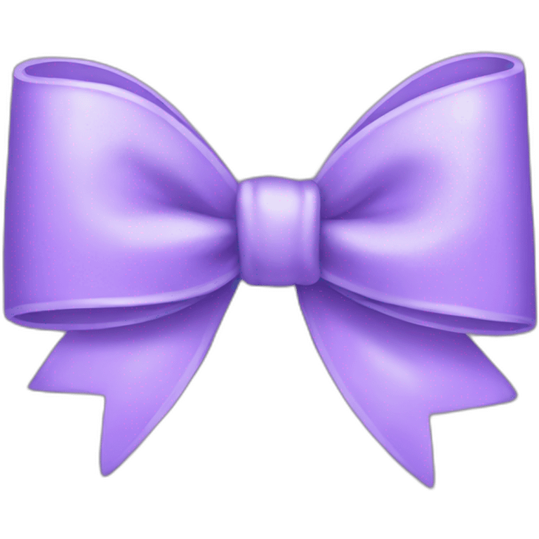 lilac bow emoji