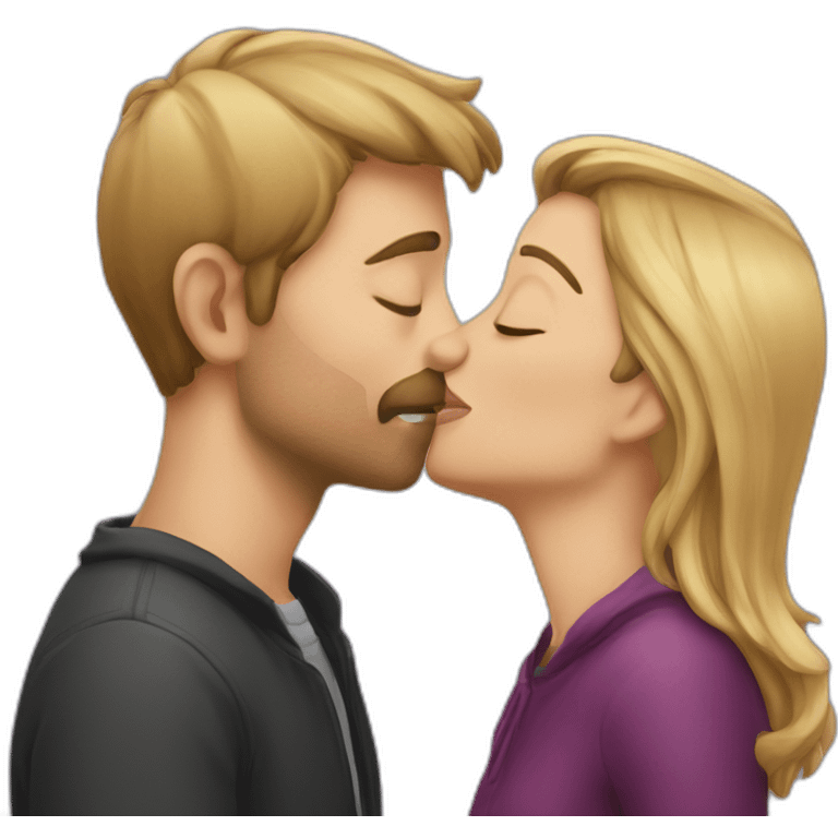 People kiss emoji