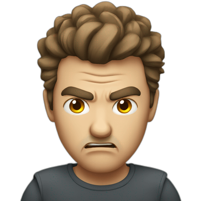 Angry guy emoji