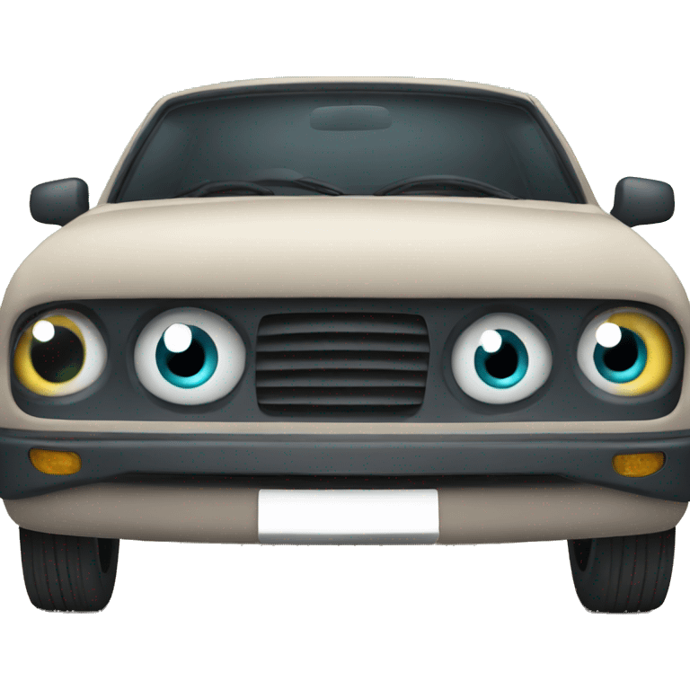 car with eyes emoji