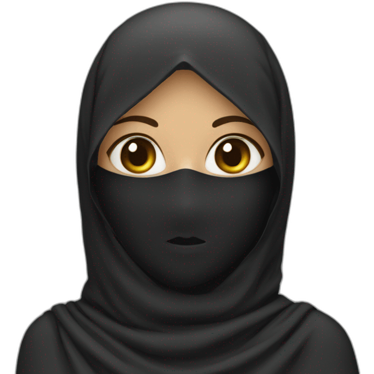 A girl wearing a niqab  emoji