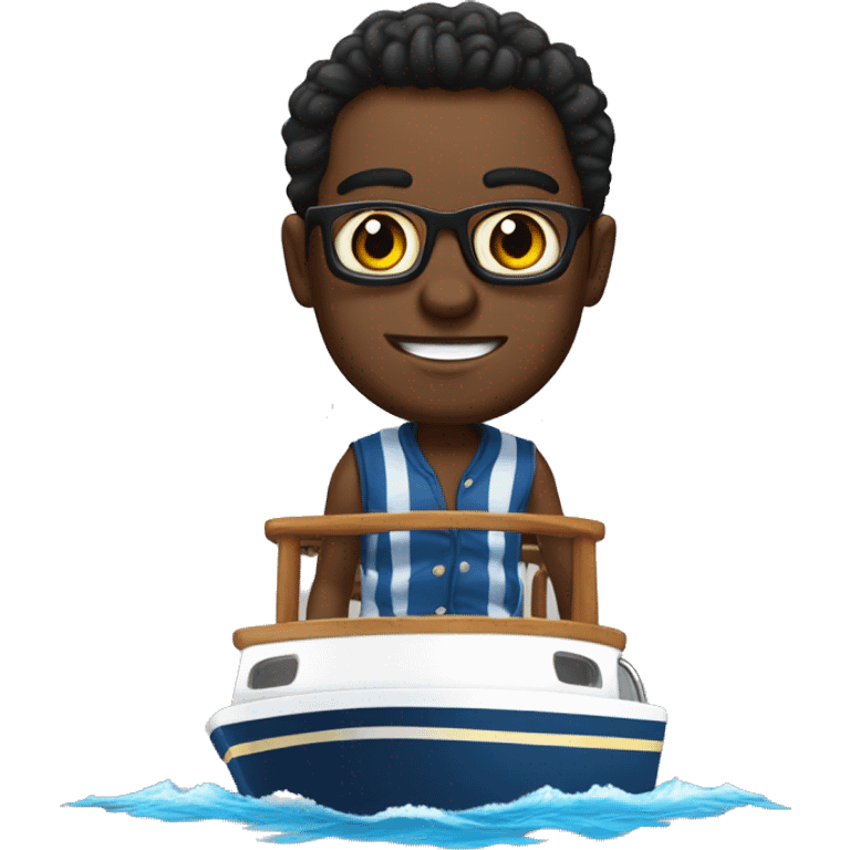 rodrigue gbadou sur un yatch emoji