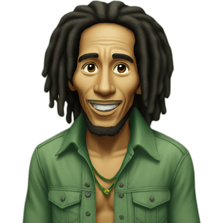 Bob marley in Jamaica emoji