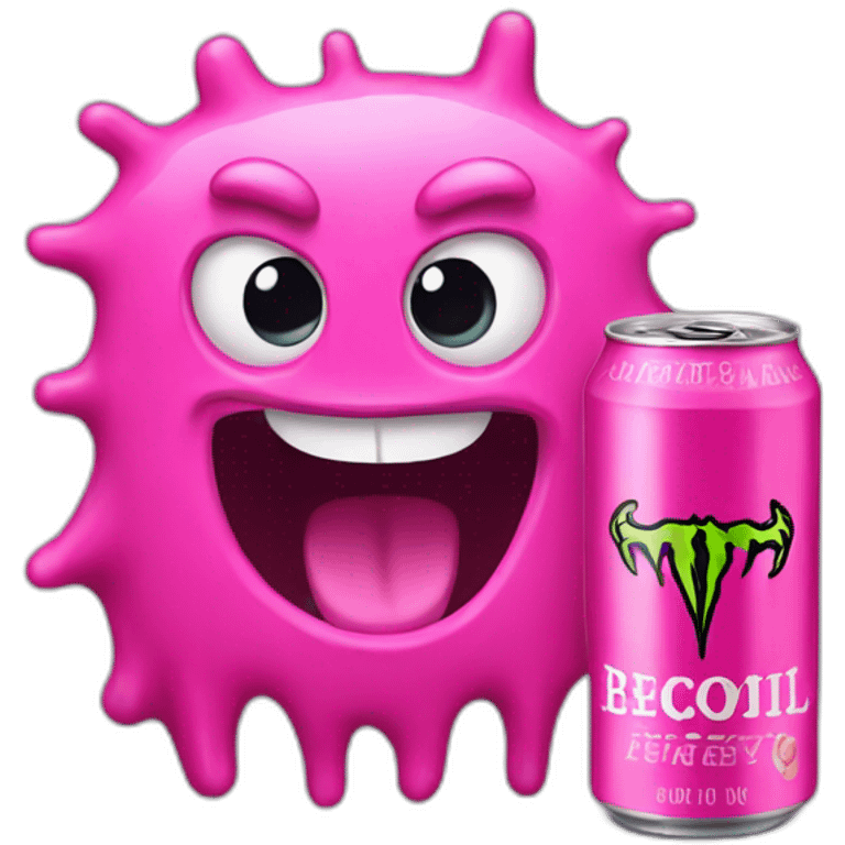 pink monster energy drink emoji