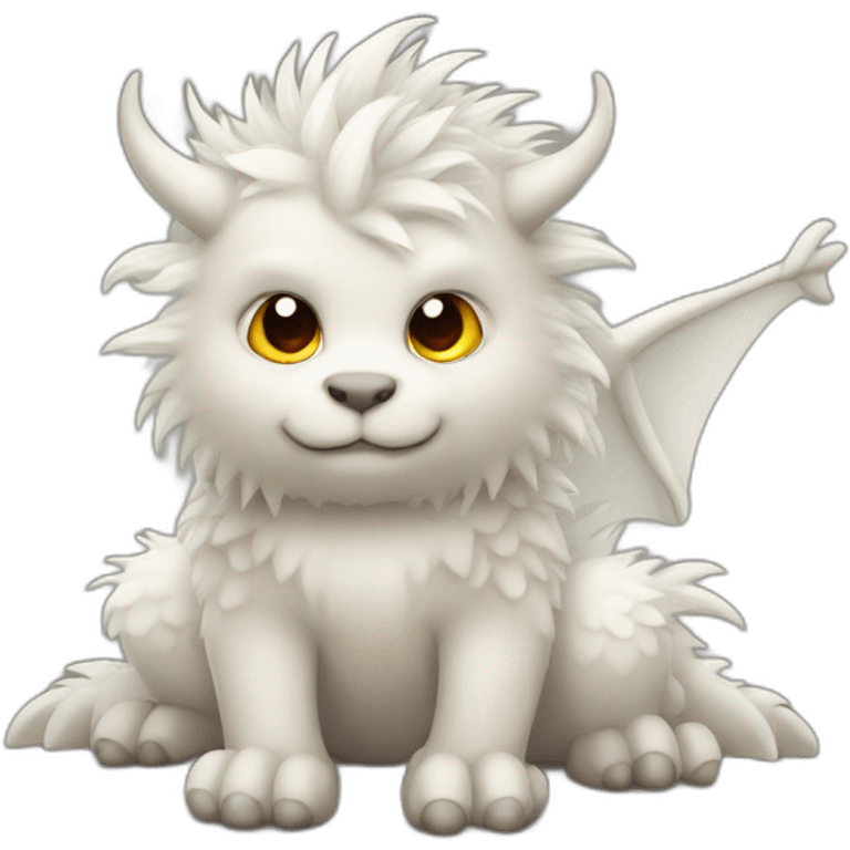 fluffy dragon emoji