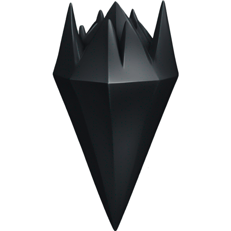 2d singular black spike object emoji