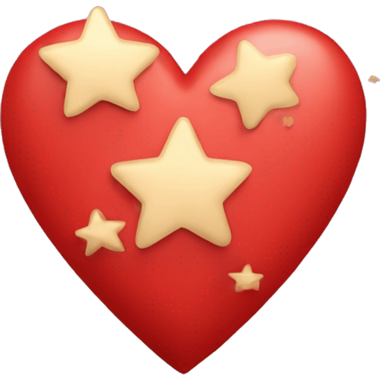 Red heart with stars emoji