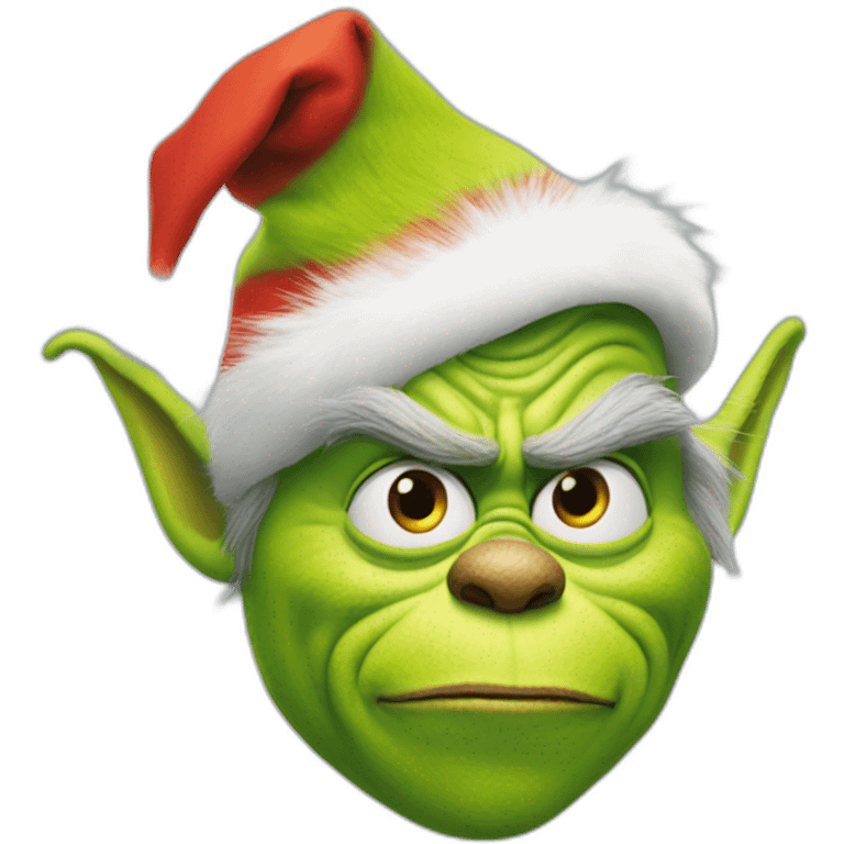 Macron as the grinch emoji