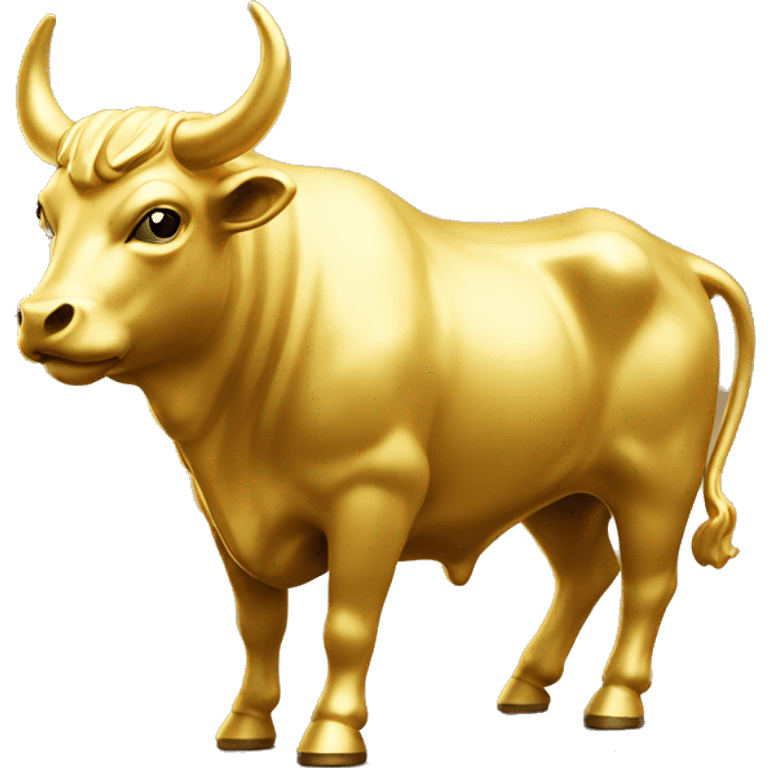 golden bull statue emoji