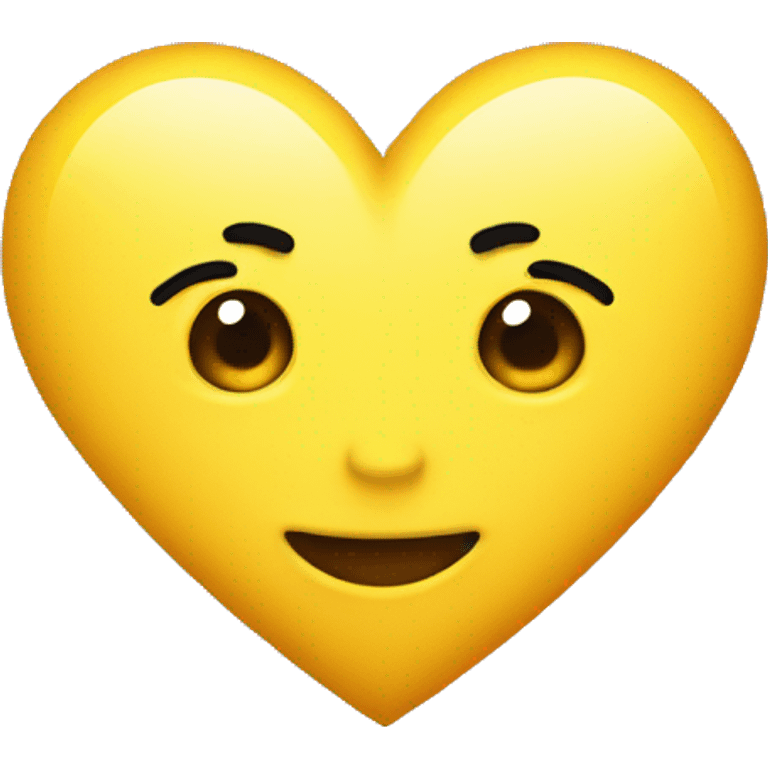 Yellow heart  emoji