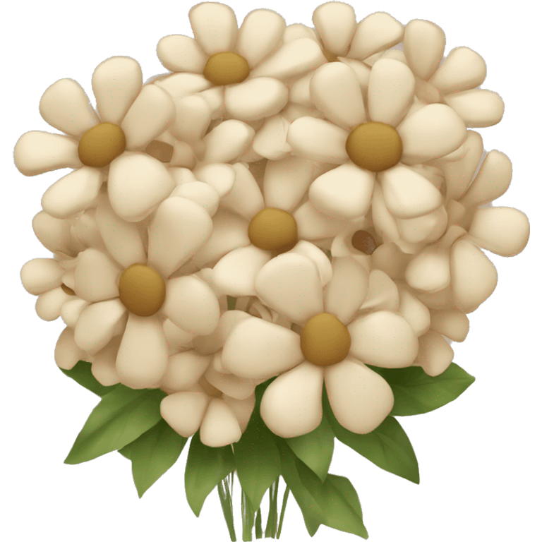 beige flower bouquet emoji