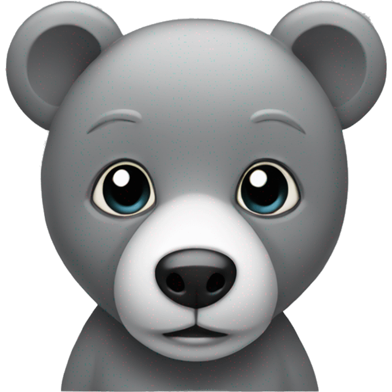 Gray Teddy bear emoji