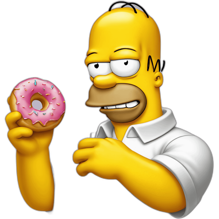 Homer-Simpson-with-a-donut emoji