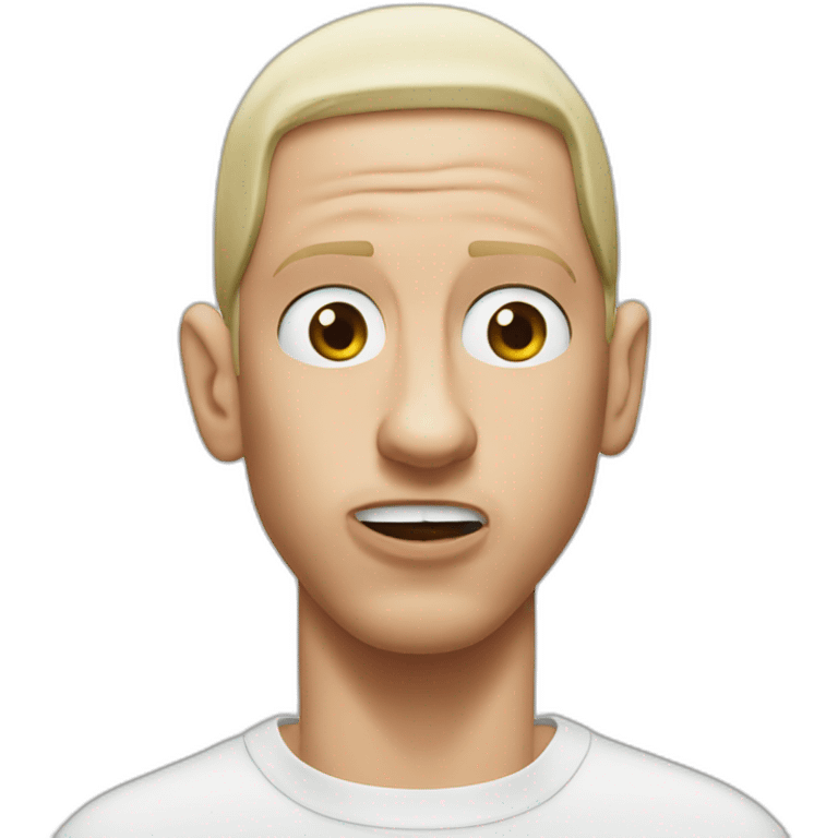 goofy distorded eminem emoji