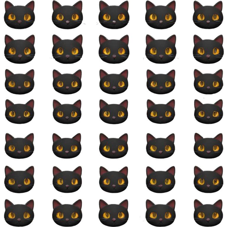 Black cat and orange cat  emoji