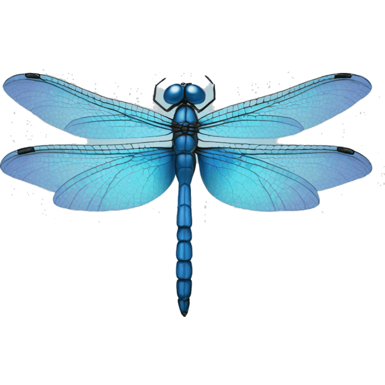 Small blue dragonfly emoji