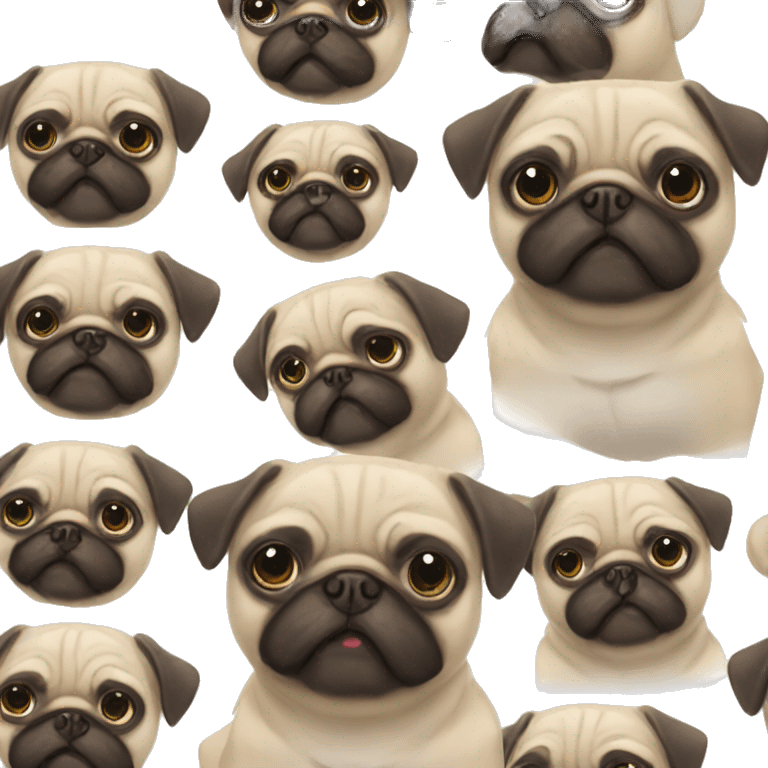 cute pug emoji