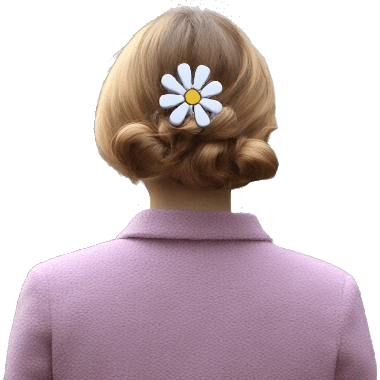 Flower hairclip big  emoji