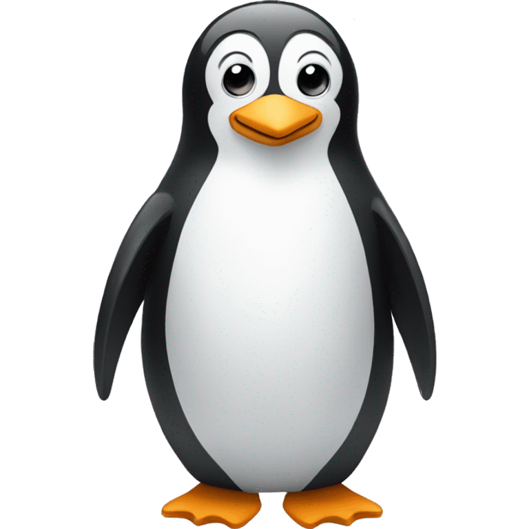 Penguin who is programming and coding emoji