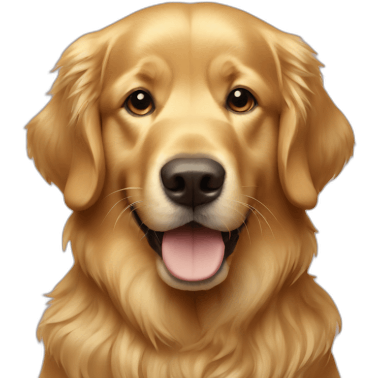 Golden retriever gold emoji