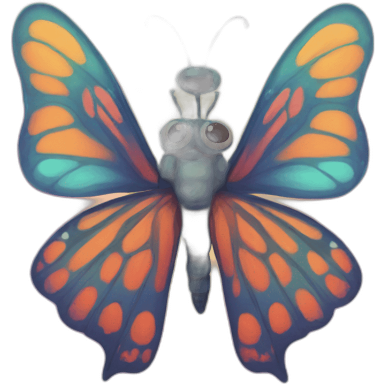 Trippy buterfly emoji