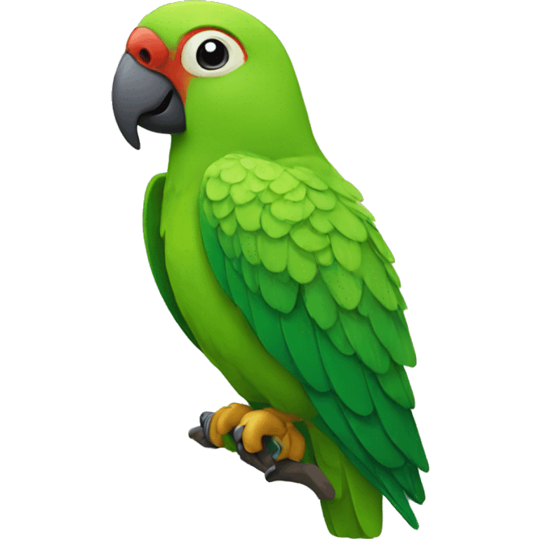 Green parrot profile emoji