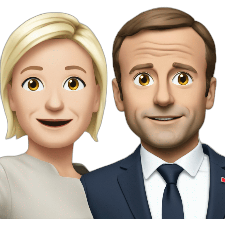 Macron sur lepen emoji