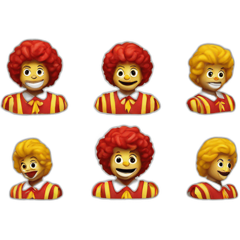 Ronald mcdonald emoji