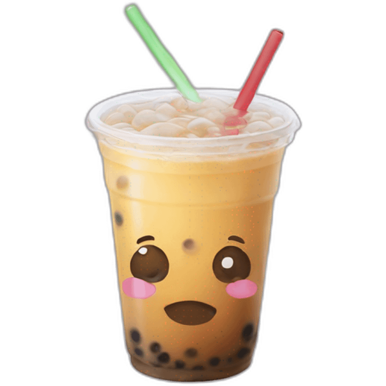 bubble tea crying emoji