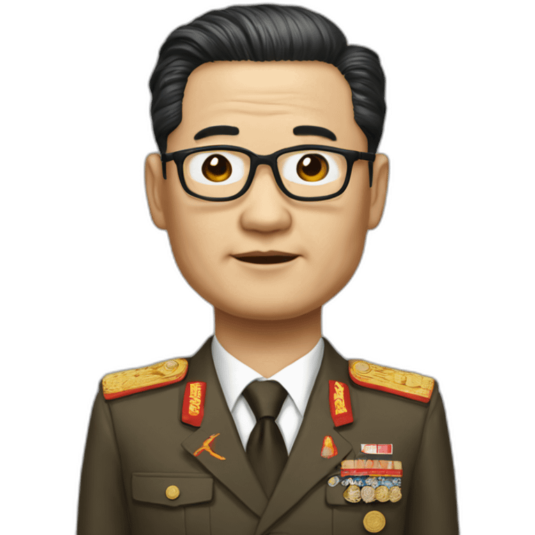 President of south, north korea emoji