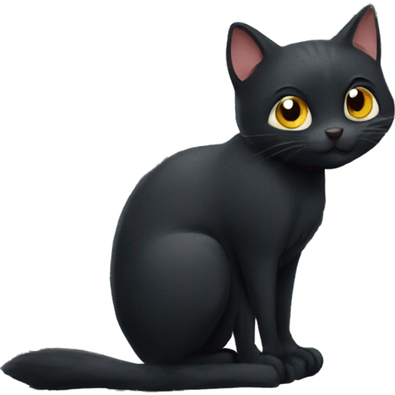 Black cat and squirrel emoji